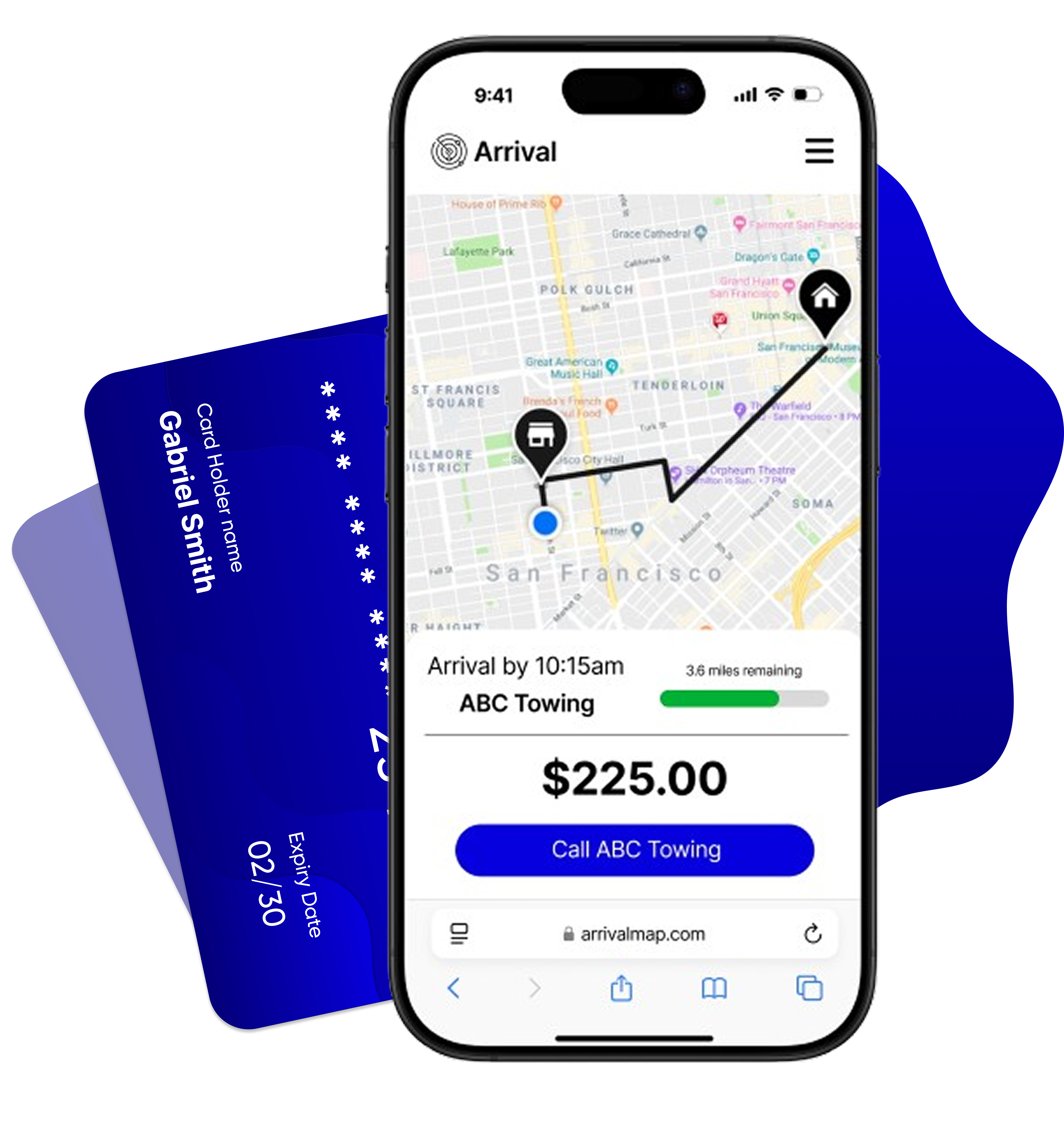 Two Phones Showing App Example